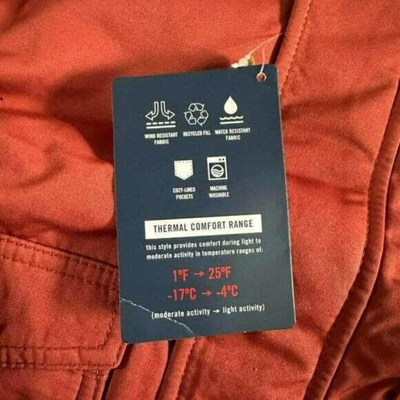 Abercrombie and Fitch Kids orange bomber coat 9/10 - Picture 5 of 8